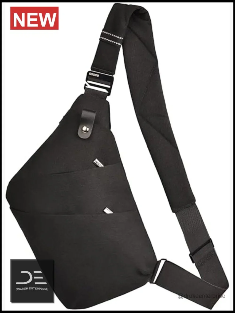 Crossbody Sling Bag, Water-Resistant Anti Theft Chest Pack, Minimalist Commuter
